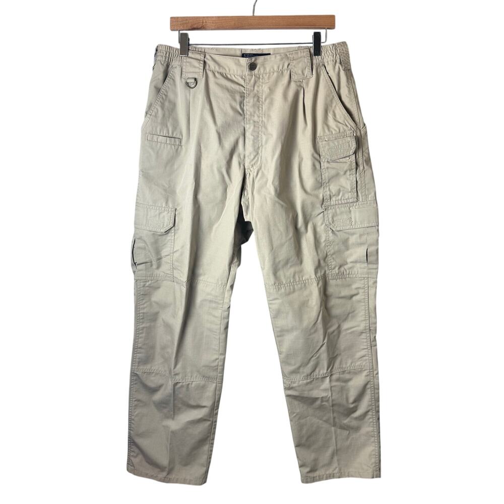 5.11 Tactical Ripstop Pants Mens Sz 34 32 Tan Cargo Utility Gorpcore Work 74273